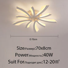 Load image into Gallery viewer, Acrylic Modern Led Ceiling Lights For Living Room Bedroom Dining Home Indoor Lamp Lighting Fixtures AC85-260V Luminaria Lampada