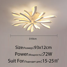 Load image into Gallery viewer, Acrylic Modern Led Ceiling Lights For Living Room Bedroom Dining Home Indoor Lamp Lighting Fixtures AC85-260V Luminaria Lampada