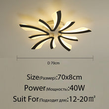 Load image into Gallery viewer, Acrylic Modern Led Ceiling Lights For Living Room Bedroom Dining Home Indoor Lamp Lighting Fixtures AC85-260V Luminaria Lampada